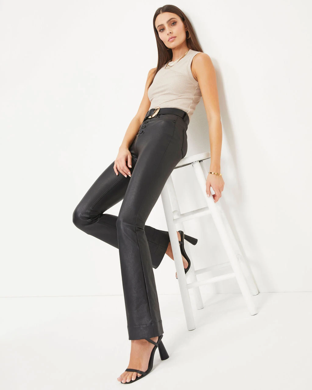 TYCH-001 Basically Yes Ribbed Tank - Latte - FINAL SALE - Image 3