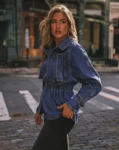 ON T-001 Ralph Elastic Waist Denim Jacket - FINAL SALE