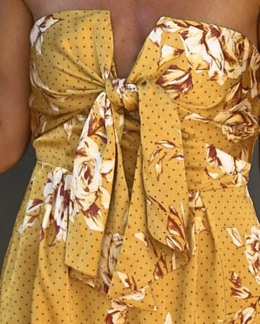 BLUE-001 Salerno Strapless Satin Romper - FINAL SALE - Image 4