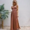 MUST-001 Vickilyn Slit Jumpsuit - Cinnamon - FINAL SALE