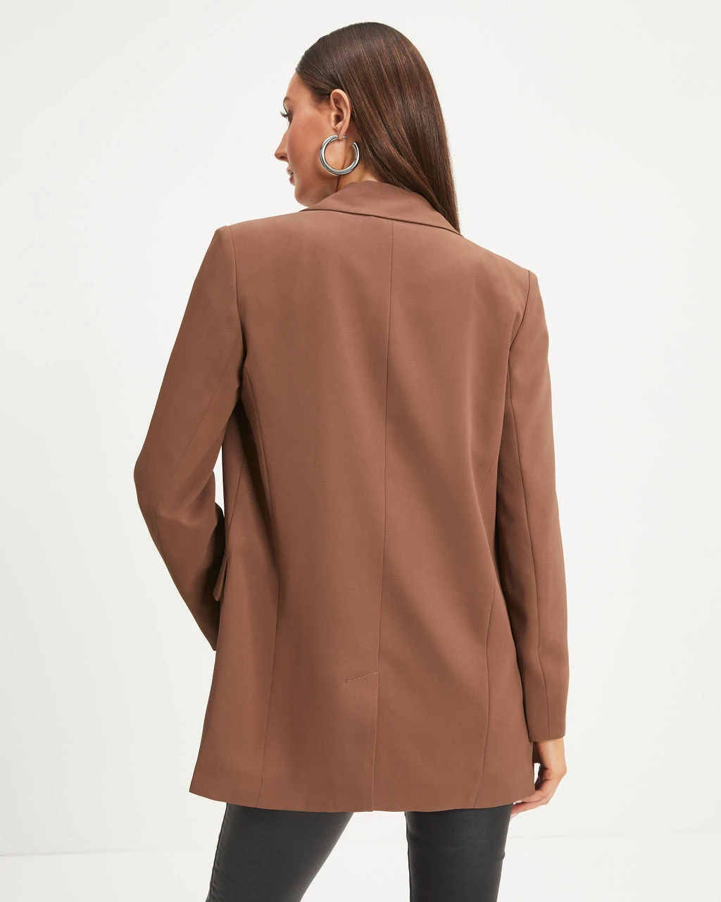 LUMI-001 Start Of Something New Pocketed Blazer - Mocha - FINAL SALE - Image 3