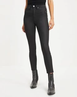 SNEA-001 Brooke Mid Rise Stretch Crop Skinny Jeans - Black - FINAL SALE