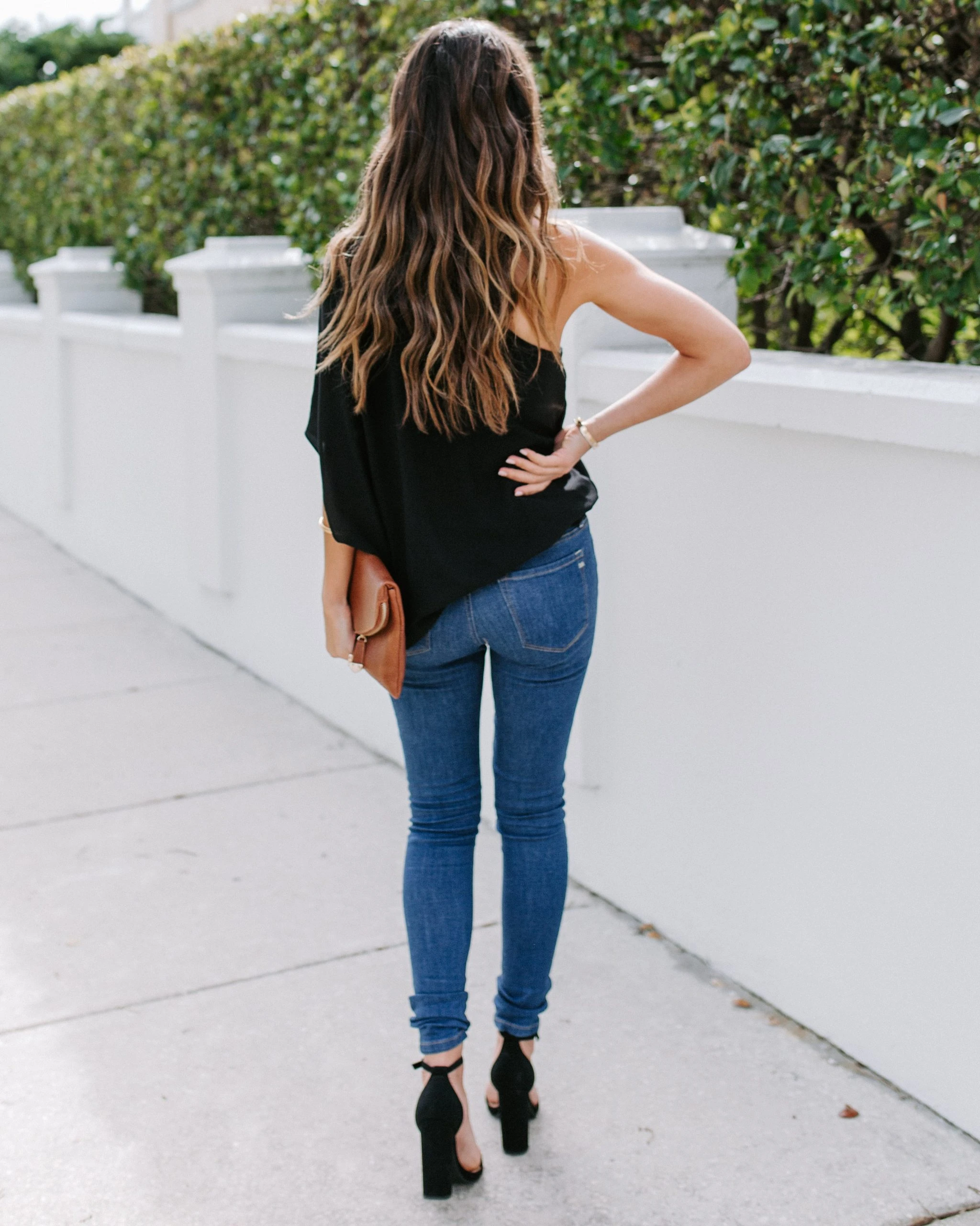 TYCH-001 Shower With Love One Shoulder Blouse - Black - FINAL SALE - Image 9