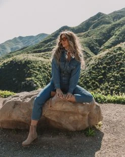 MIOU-001 Barcelona Utility Denim Jumpsuit - FINAL SALE