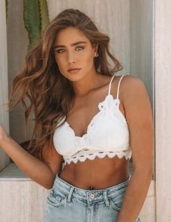 WISH-001 Crush On You Lace Bralette - Ivory - FINAL SALE