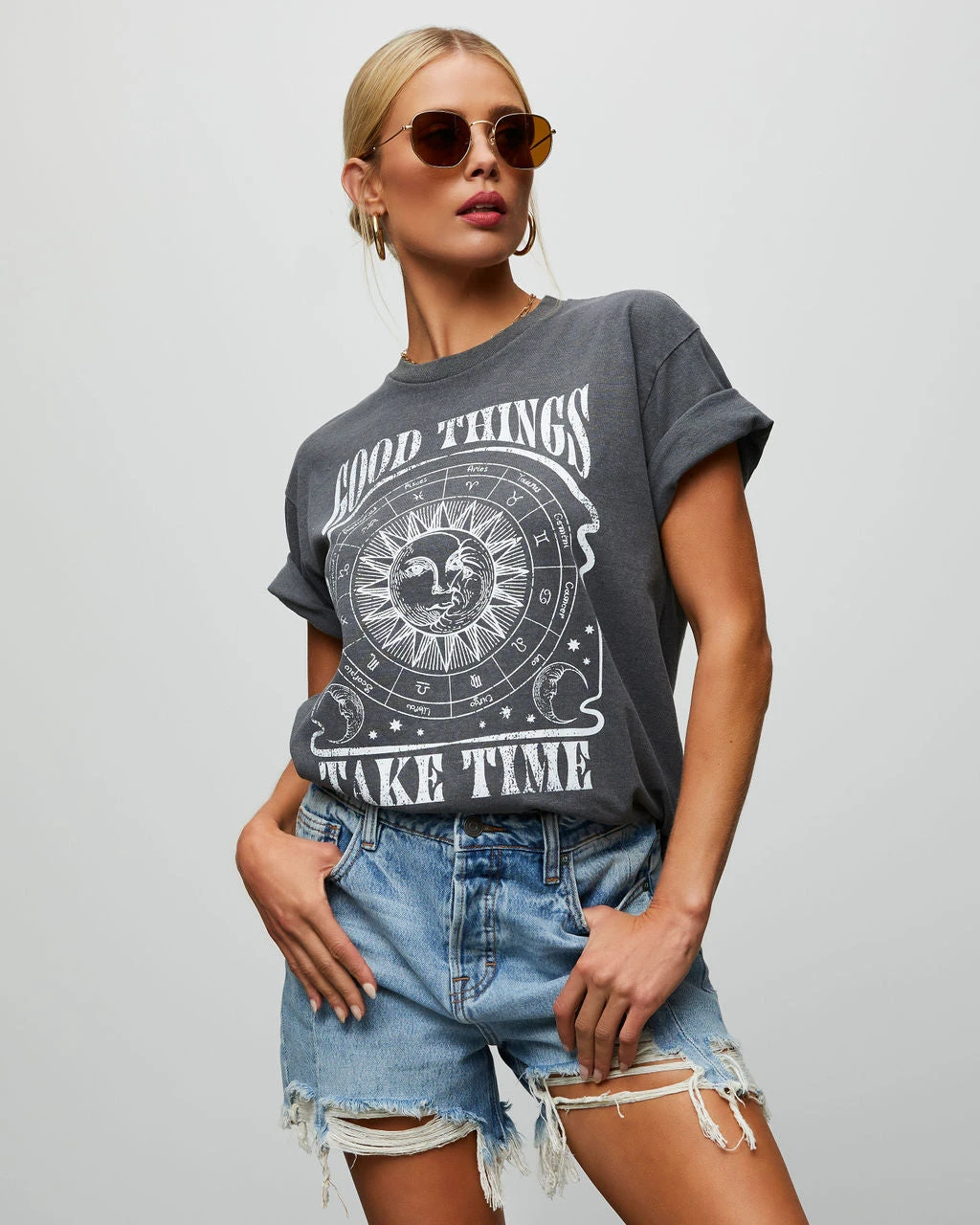 FORE-002 Good Things Take Time Cotton Tee - Image 5