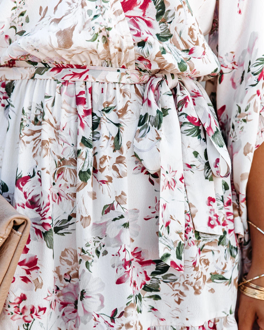 DRES-001 Cristina Floral Bell Sleeve Romper - FINAL SALE - Image 4