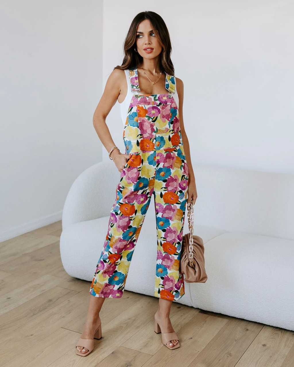 STOR-001 Floral Oasis Cotton Jumpsuit - SALE
