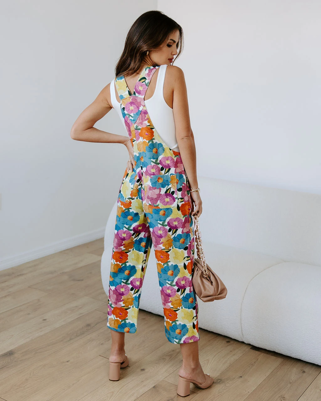 STOR-001 Floral Oasis Cotton Jumpsuit - SALE - Image 4
