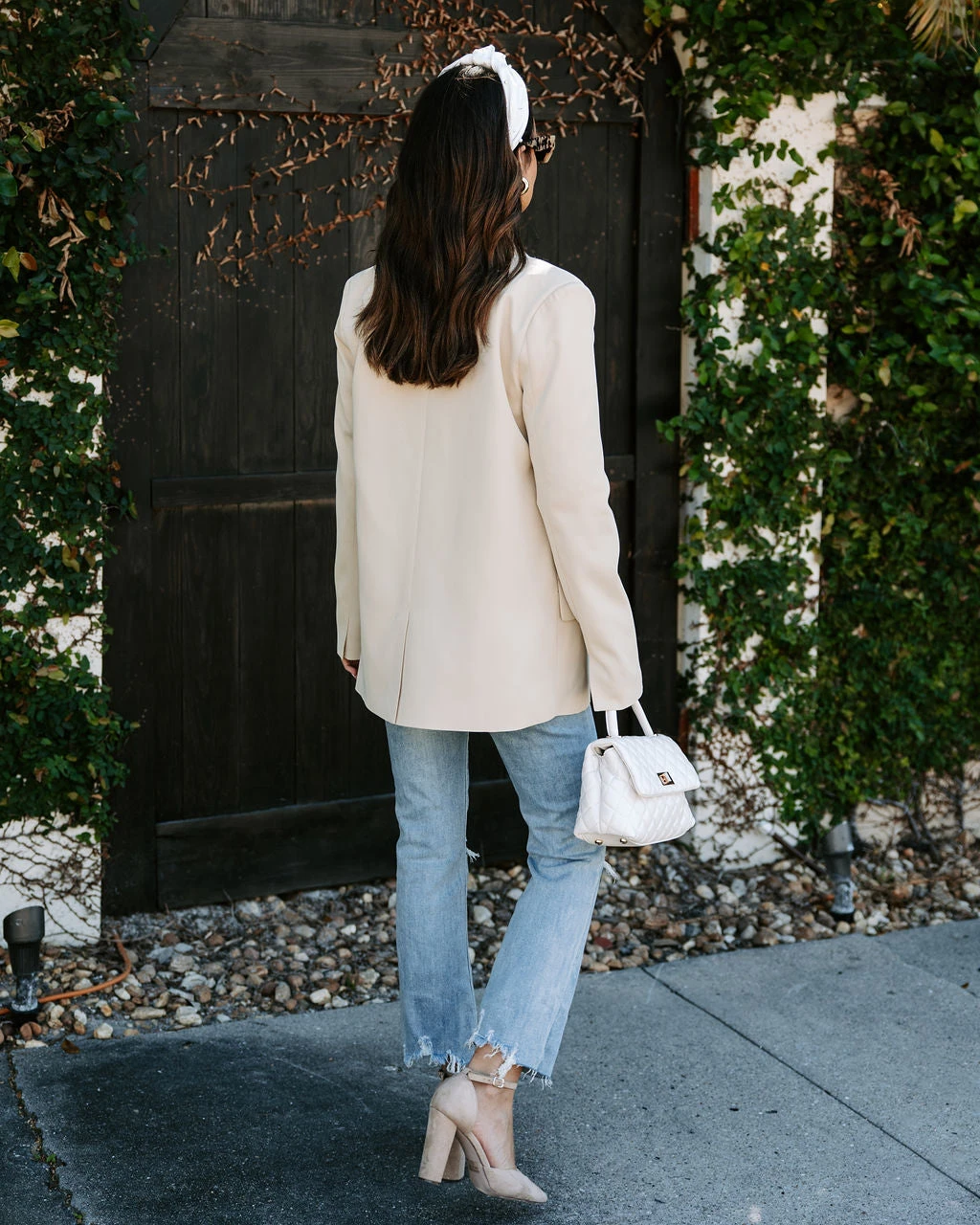 ACOA-001 Whinn Pocketed Blazer - Tan - SALE - Image 4