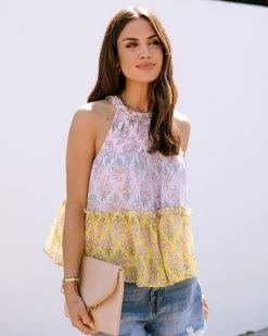 &MER-001 Mercy Floral Tiered Top - SALE