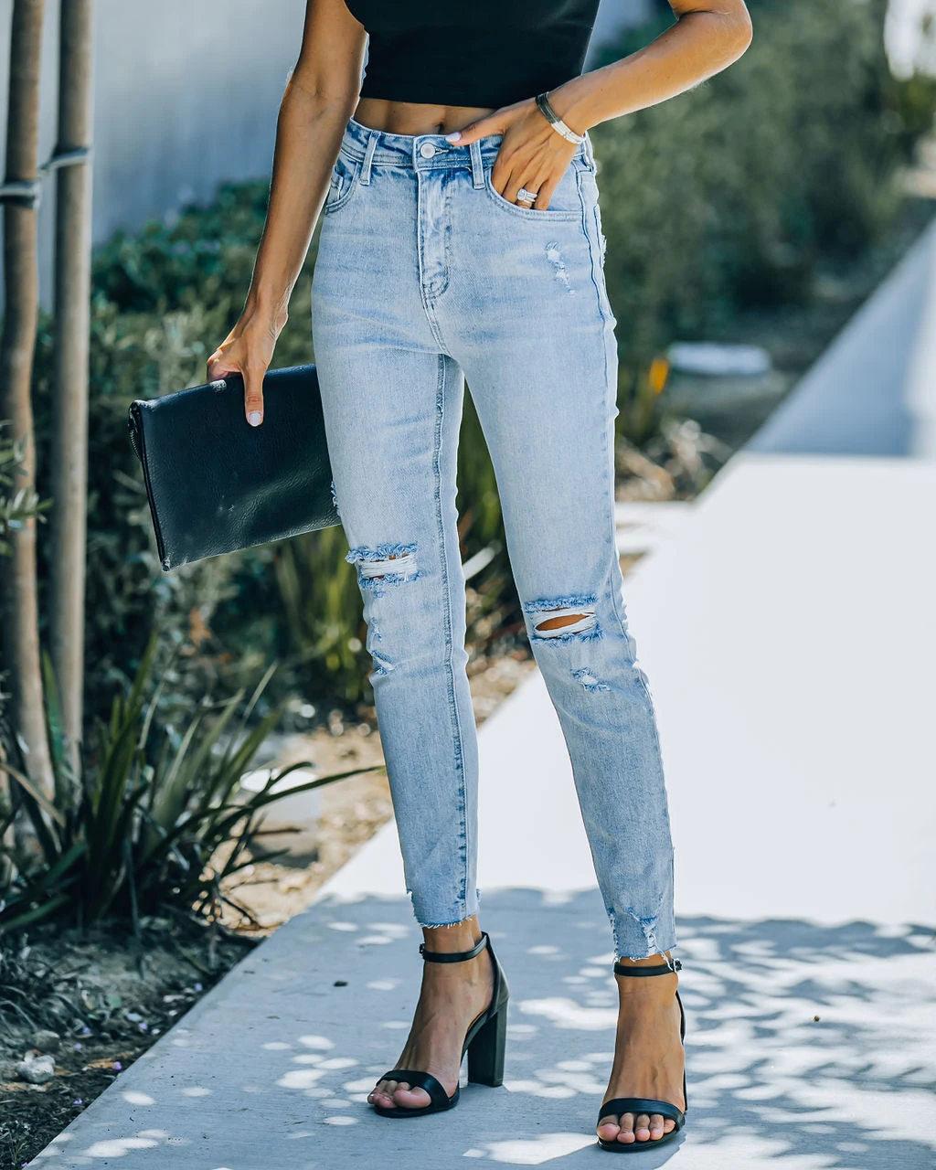 KANC-001 Dixie High Rise Tapered Denim - FINAL SALE