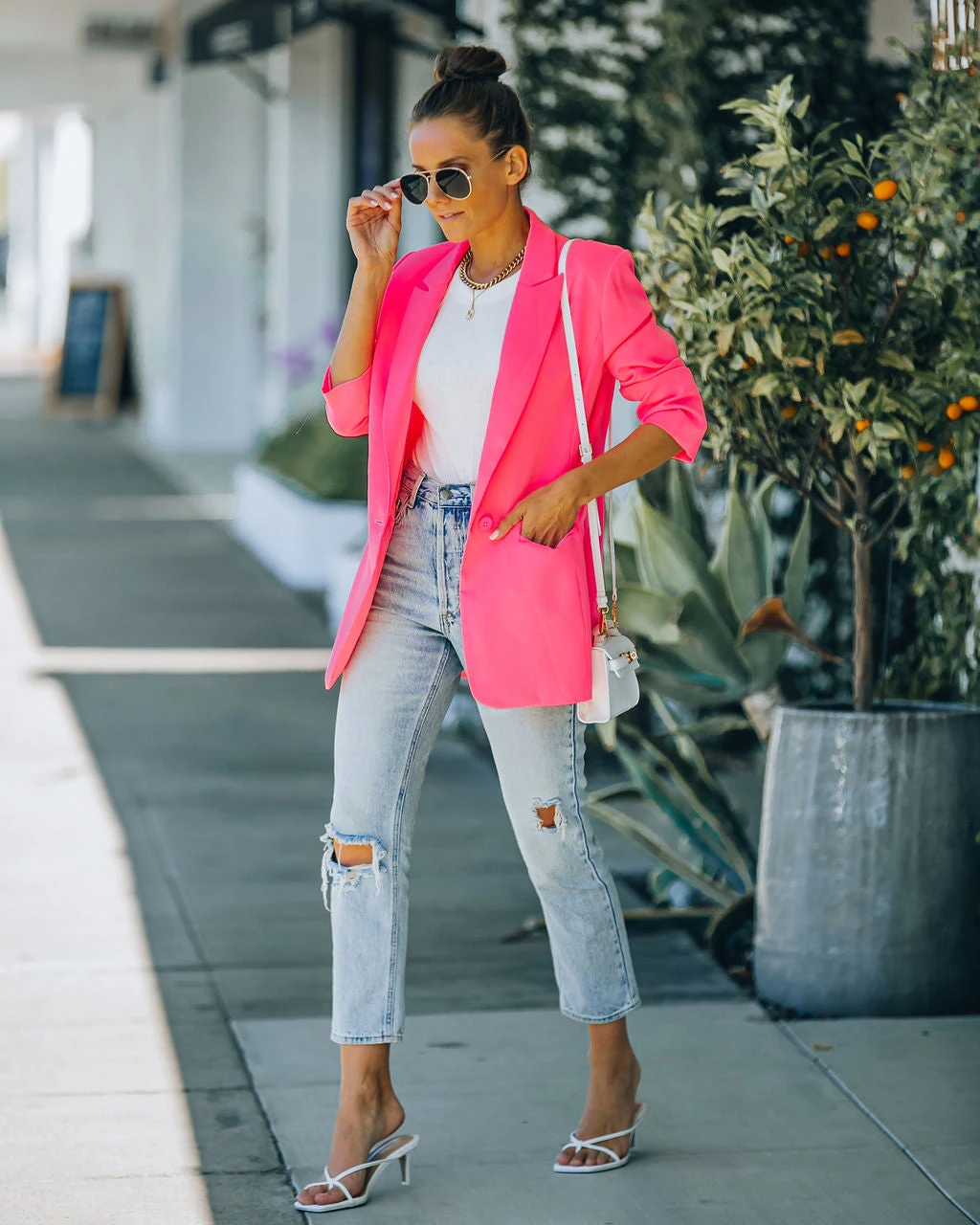 ENDL-001 Standards Pocketed Blazer - Neon Pink - SALE - Image 6