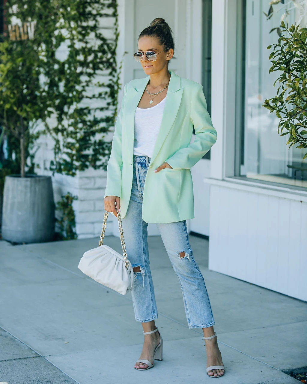 ENDL-001 Standards Pocketed Blazer - Pistachio - SALE - Image 10