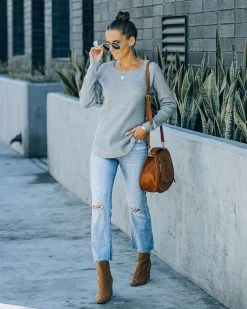 STAC-001 Rudra Thermal Knit Top - Heather Grey - FINAL SALE