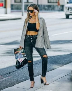 VERV-001 Periodic High Rise Distressed Skinny - FINAL SALE