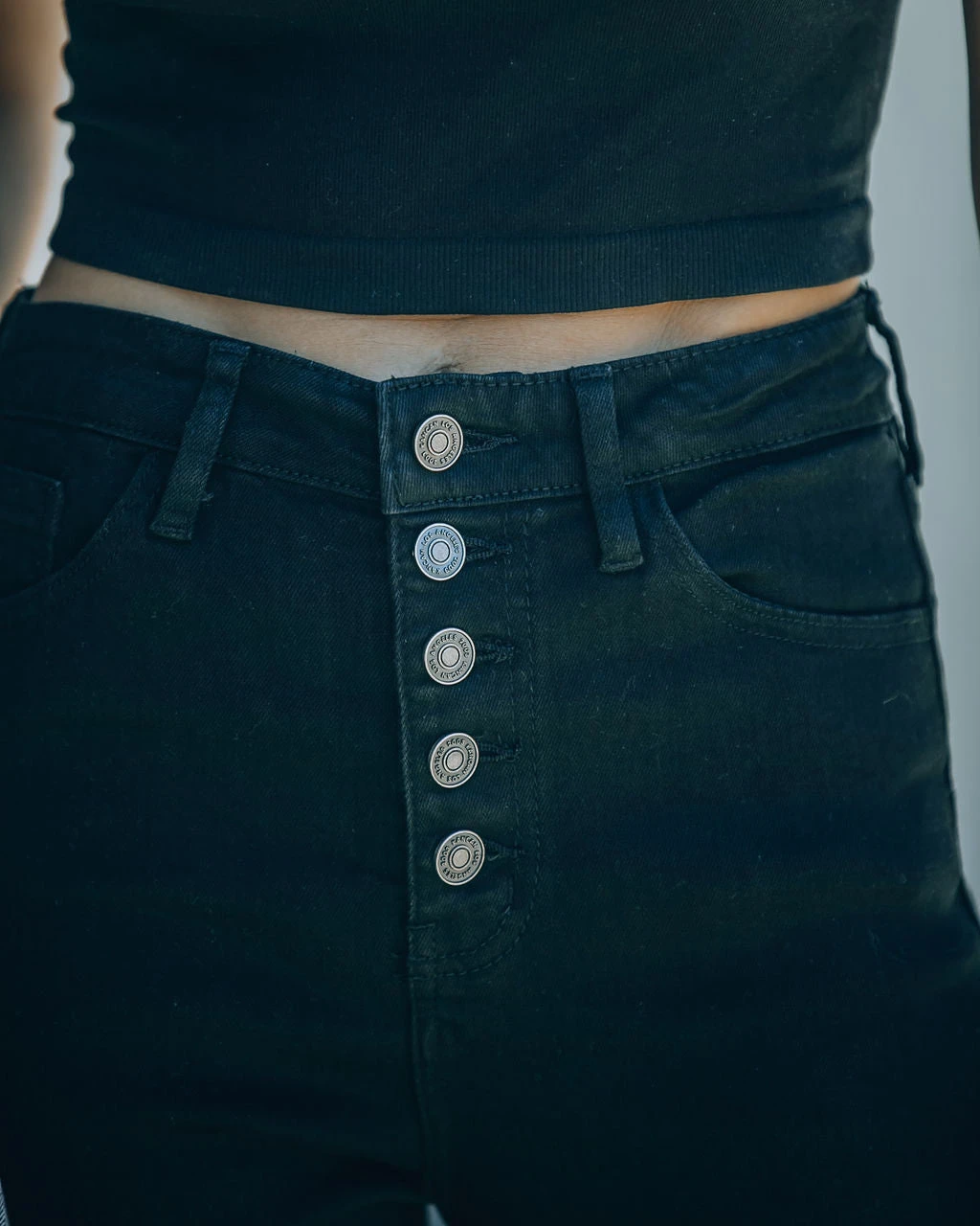 KANC-001 Big Easy High Rise Black Skinny - FINAL SALE - Image 2