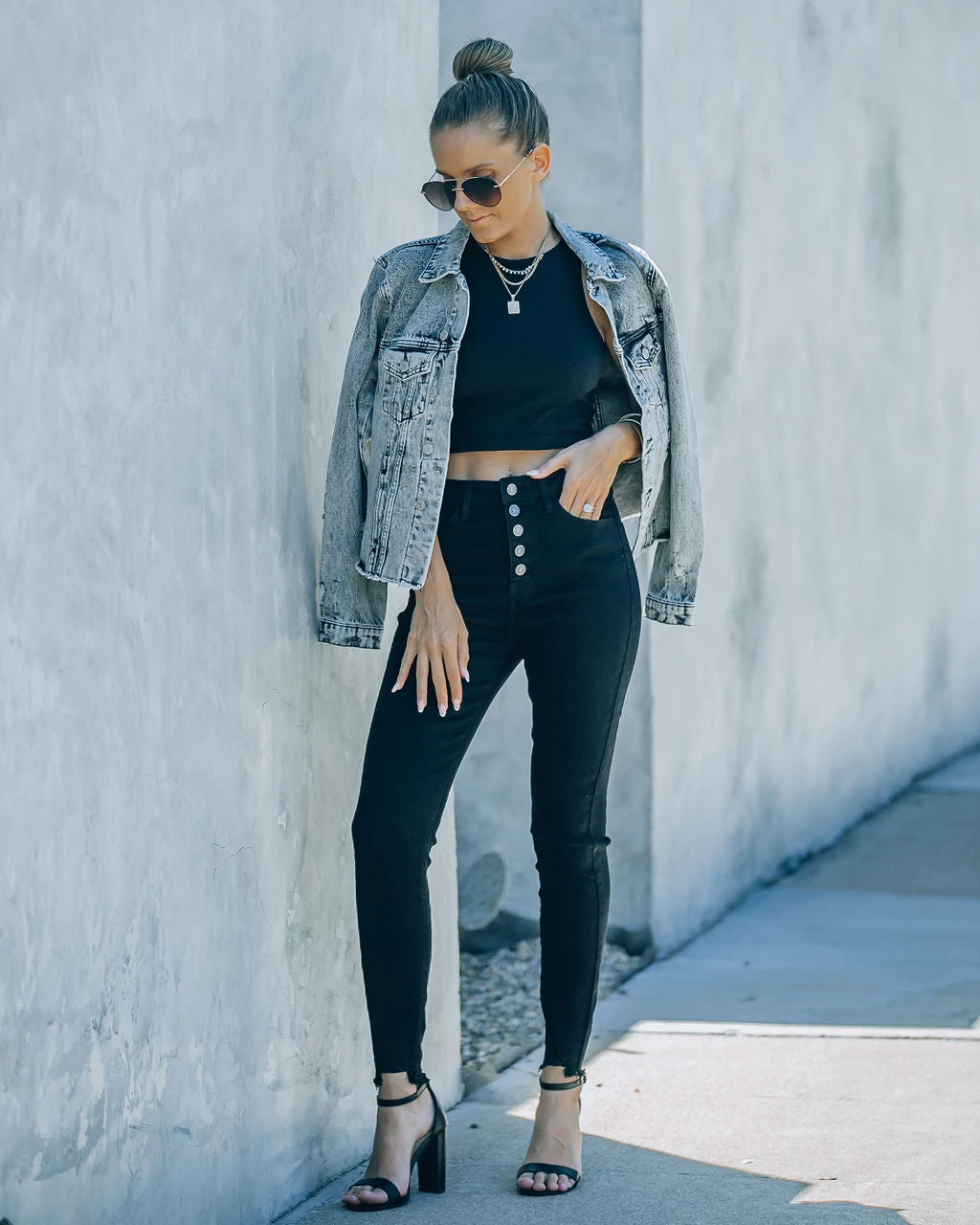 KANC-001 Big Easy High Rise Black Skinny - FINAL SALE - Image 5