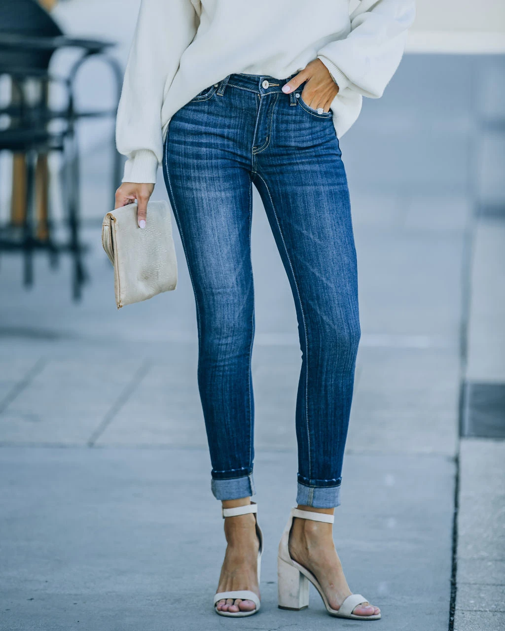 KANC-001 Kearny Classic Mid Rise Skinny - FINAL SALE - Image 3