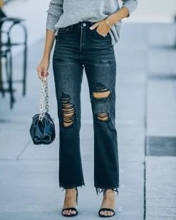 VERV-001 Ayce High Rise 90S Vintage Straight Denim - FINAL SALE