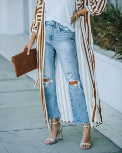 DAZE-001 Axel High Rise Distressed Straight Leg Denim - FINAL SALE