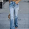 SNEA-001 Williams High Rise Distressed Stretch Bootcut Jeans - FINAL SALE