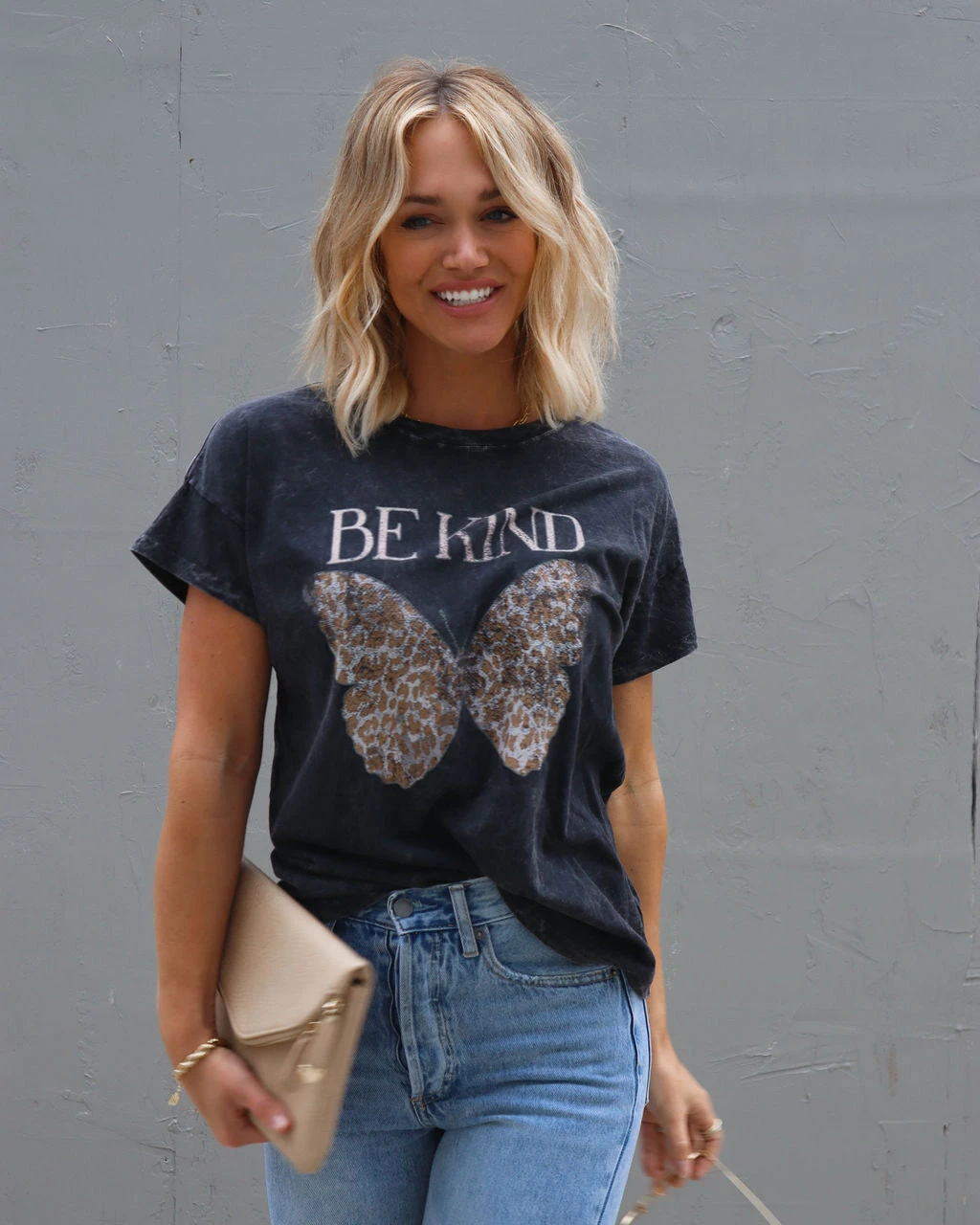 PROM-001 Be Kind Butterfly Cotton Tee - Image 2