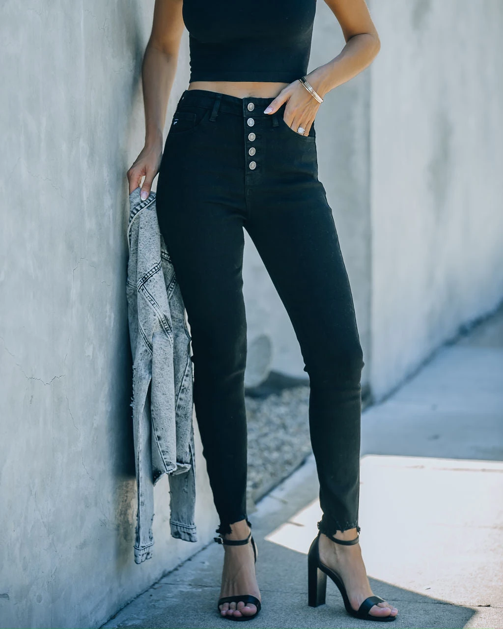 KANC-001 Big Easy High Rise Black Skinny - FINAL SALE - Image 6