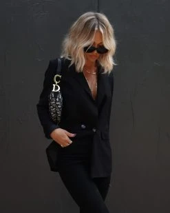 DRES-001 Cameron Pocketed Blazer - Black - FINAL SALE