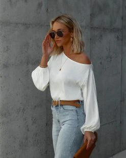 TYCH-001 Augusta Off The Shoulder Top - Ivory