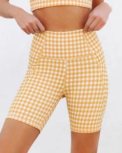 ALL-001 Gingham Gal Biker Shorts - SALE