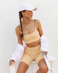 ALL-001 Gingham Gal Sports Bra - SALE