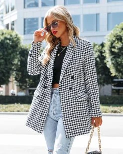 FATE-001 Goal Chaser Pocketed Houndstooth Blazer