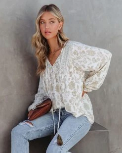 DRES-001 Gypsy Soul Floral Babydoll Top - FINAL SALE