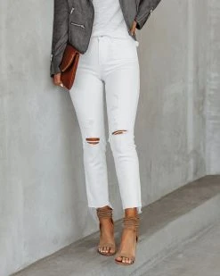 FLYI-001 Henderson High Rise Distressed Denim - FINAL SALE