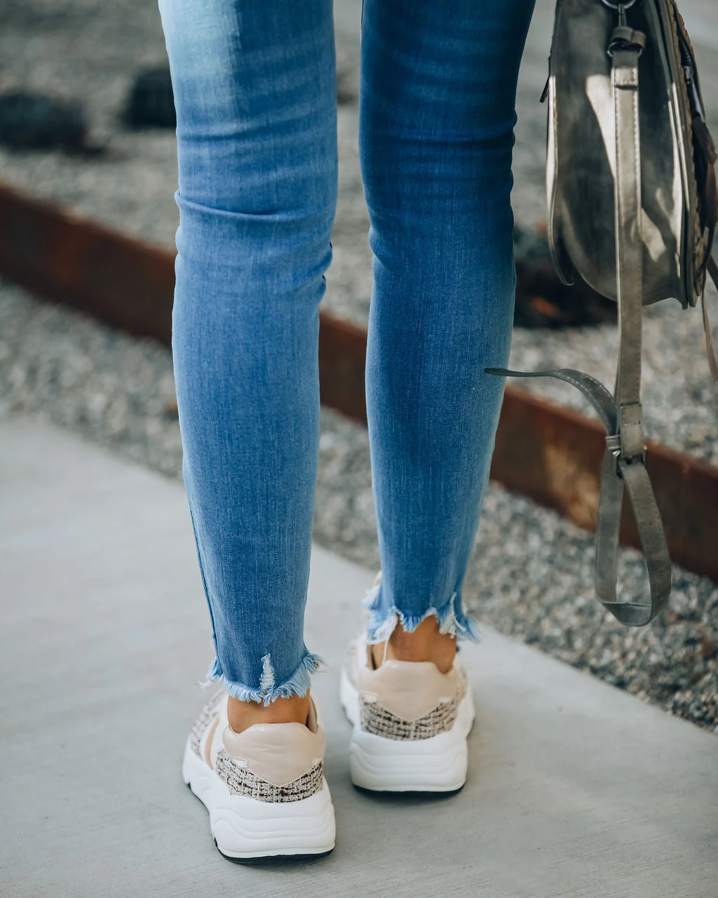 MIRA-001 Pamela Tweed Running Sole Sneaker - Image 5