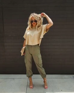 HYFV-001 Jackson Cotton Tee - Latte