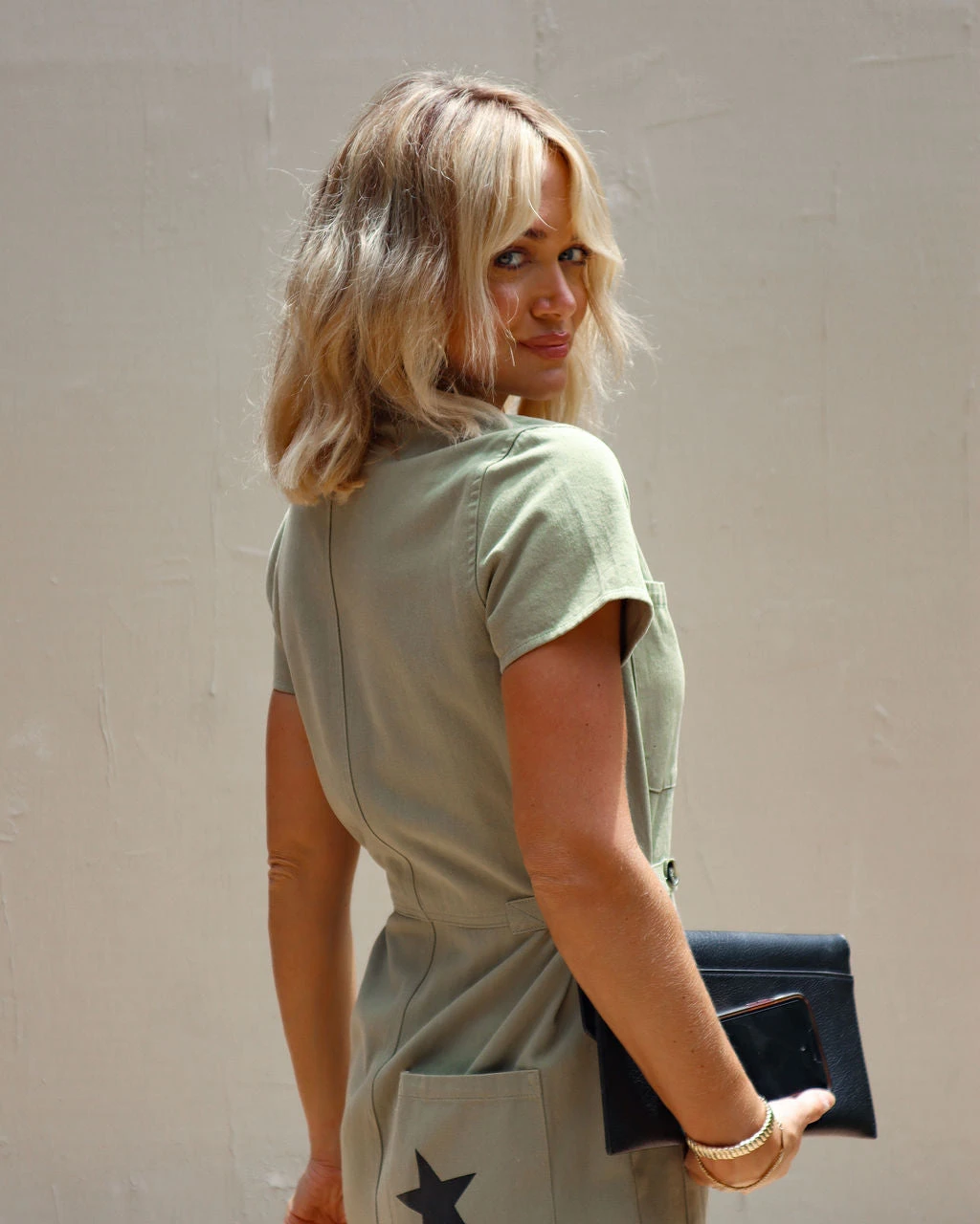 ACOA-001 Such A Star Cotton Utility Pocketed Jumpsuit - Image 4