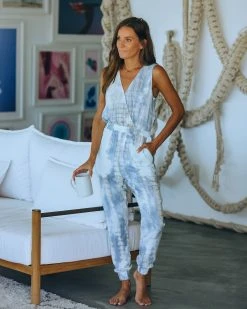FATE-001 Baja Sur Pocketed Tie Dye Jumpsuit - FINAL SALE