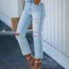 FLYI-001 Melville High Rise Distressed Denim - FINAL SALE