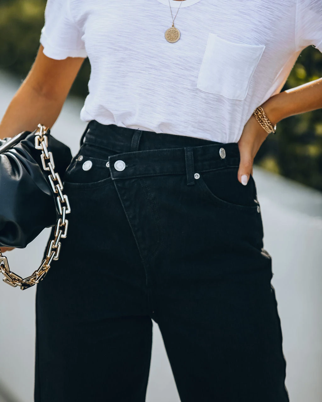 ENDL-001 Criss Cross High Rise Denim - FINAL SALE - Image 8