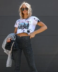 PRIN-001 Motley Crue Cotton Cropped Tee - FINAL SALE