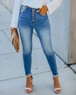 KANC-001 Only The Best High Rise Button Front Skinny