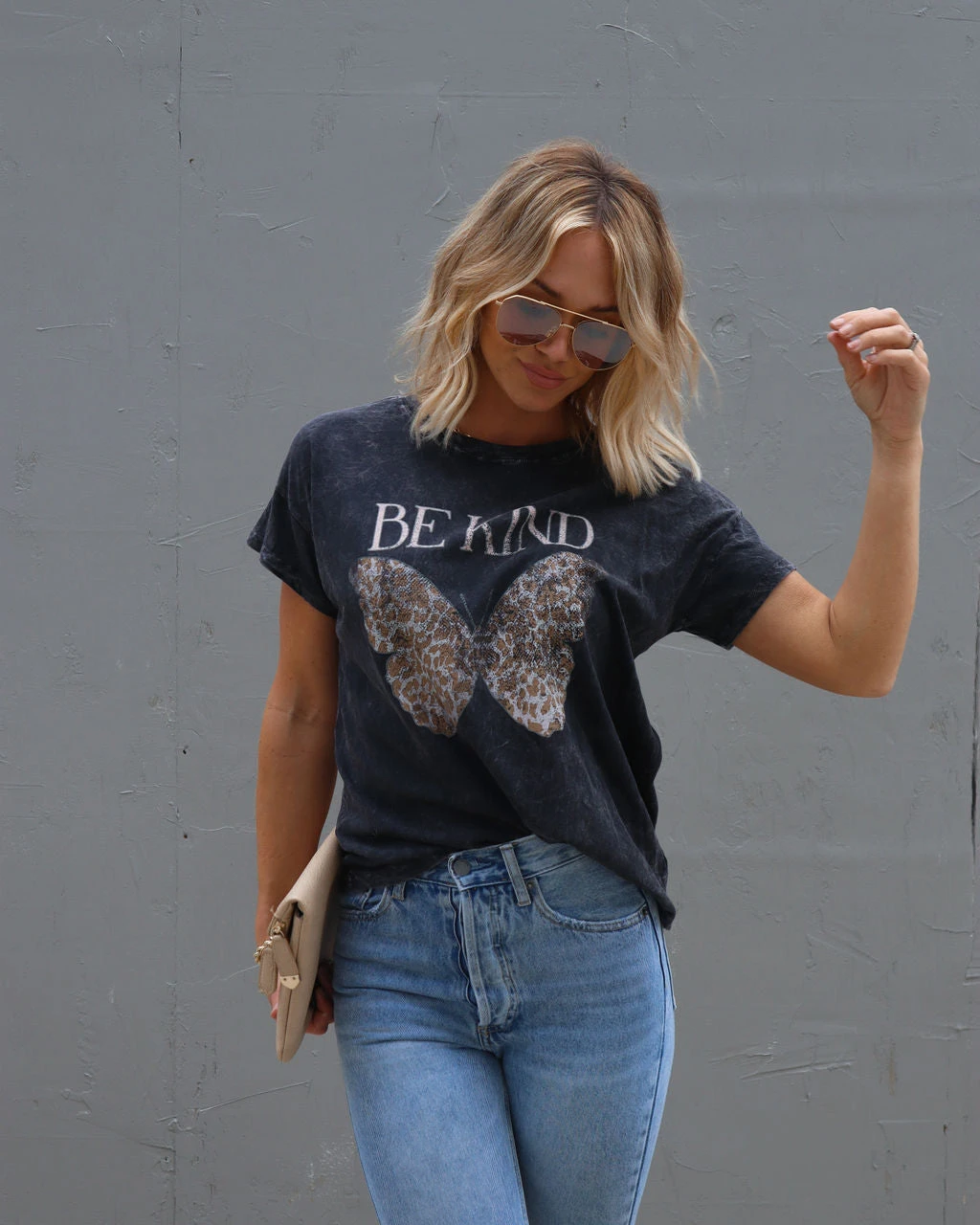 PROM-001 Be Kind Butterfly Cotton Tee - Image 6