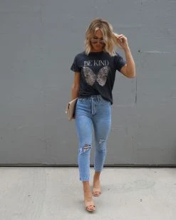 PROM-001 Be Kind Butterfly Cotton Tee