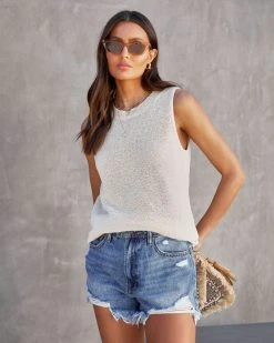 GILL-001 Kamrynn Knit Top - Cream