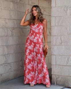 EMOR-001 Very Brady Floral Wide Leg Jumpsuit - SALE