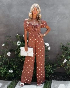 DEE-001 Preppy Lady Polka Dot Jumpsuit - FINAL SALE