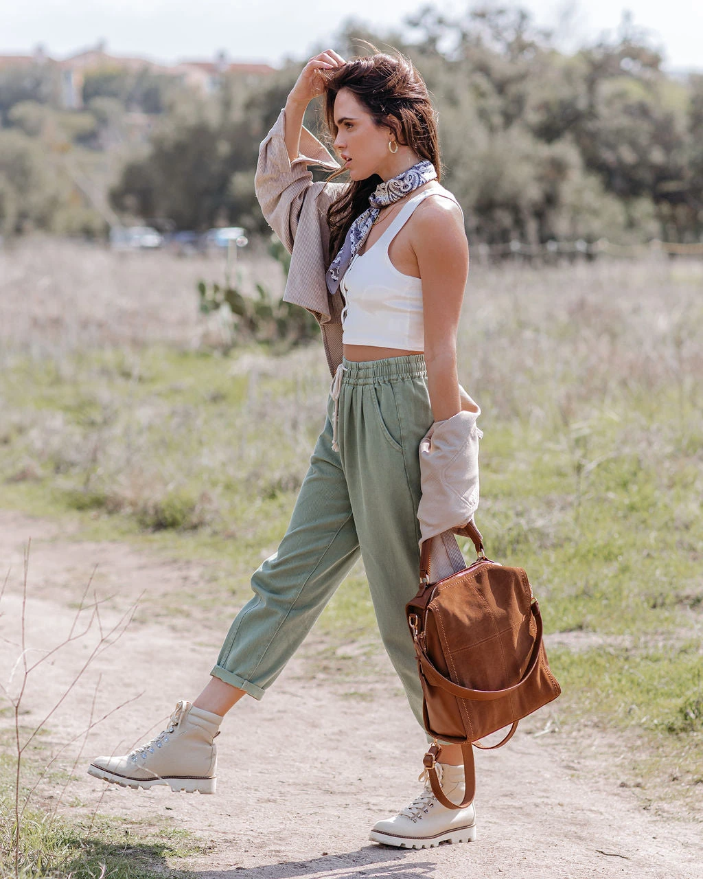 MUST-001 Quest Cotton Crop Racerback Tank - White - FINAL SALE - Image 6