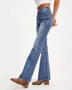 KANC-001 Retro High Rise Bell Bottom Denim - FINAL SALE